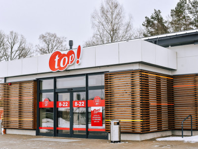 Construction of Top Store, Gaujas Street 25B, Jaunpiebalga